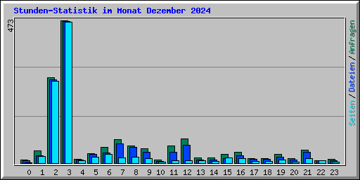 Stunden-Statistik im Monat Dezember 2024